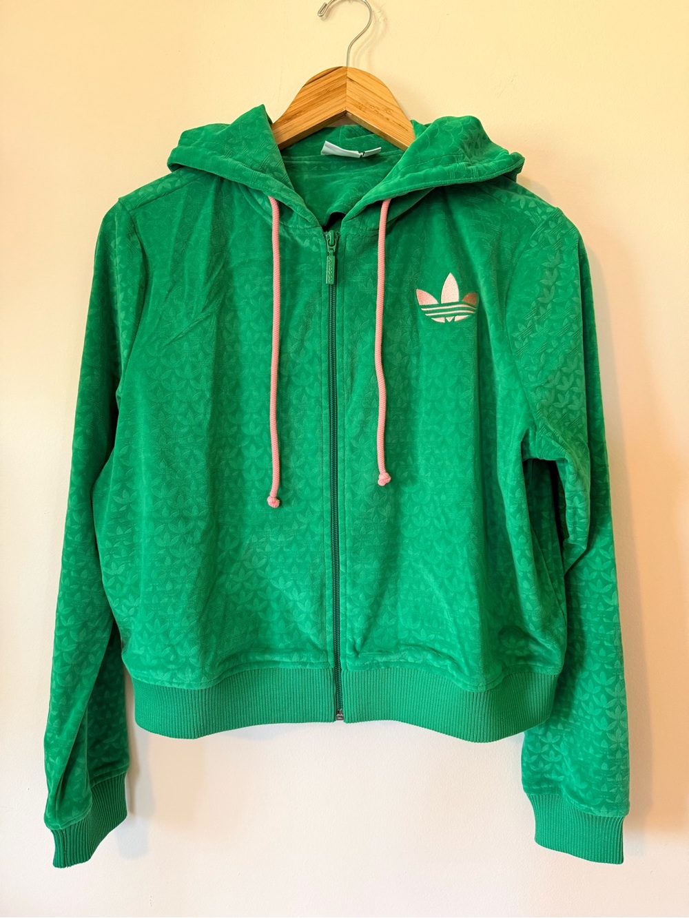 Adidas ADICOLOR HERITAGE NOW VELOUR ZIP HOODIE - Picture 6 of 12